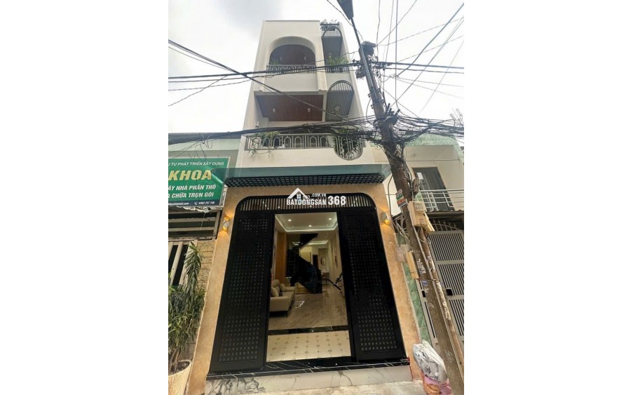  NHÀ 4 TẦNG BTCT HẺM XE HƠI GẦN TRƯỜNG CHINH – EMART 2 (TÂN BÌNH)  Vị trí đắc địa, hẻm xe hơi thông thoáng, sát đường xe tải tránh.